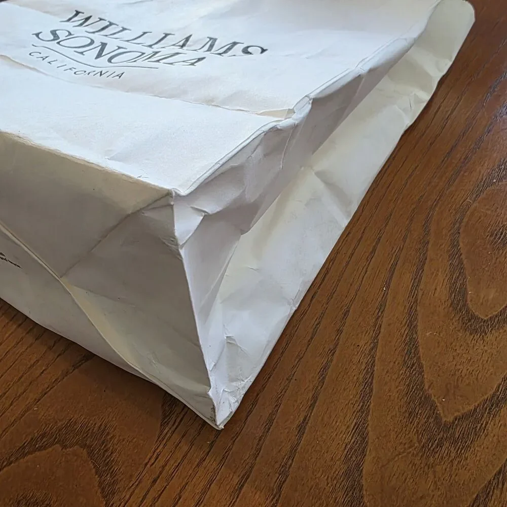 Williams Sonoma Paper Shopping Gift Bag